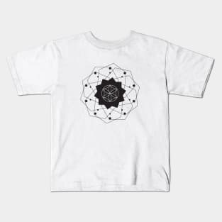 Geometric Flower Art Kids T-Shirt